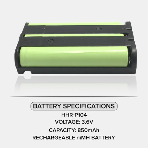 Image of Panasonic P P104 Cordless Phone Battery