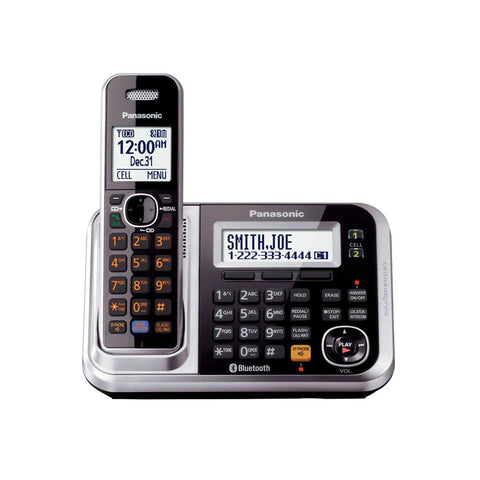 Image of Panasonic KX-TG7875S Bluetooth Cordless Phone Link2Cell with 5 Handsets and Digital Answering Machine