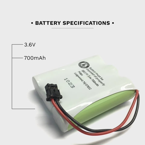 Image of Panasonic Kx Ts17 W Cordless Phone Battery
