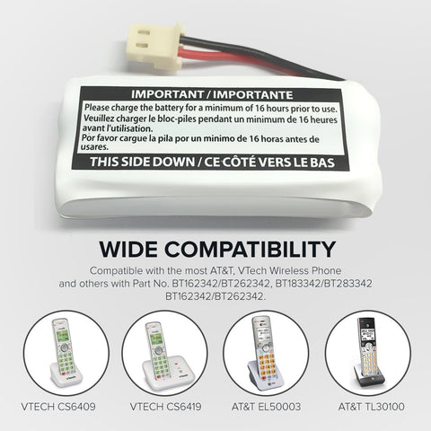 Image of Vtech Cs6319 2 Cordless Phone Battery