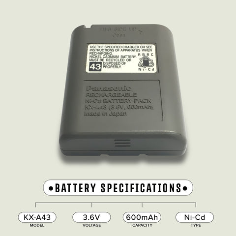 Image of Panasonic Kx T9505 Cordless Phone Battery