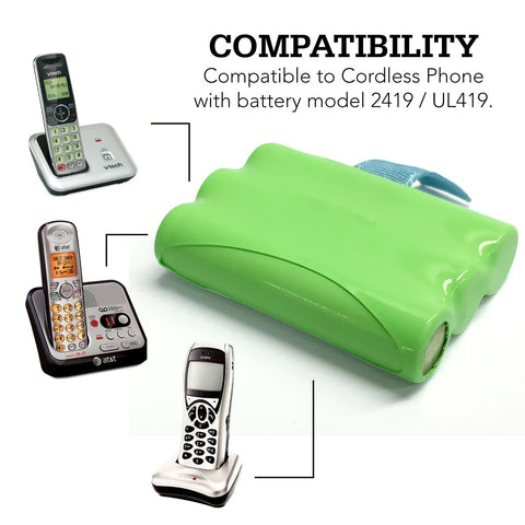 Image of Inter Tel Bt 9000 Cordless Phone Battery