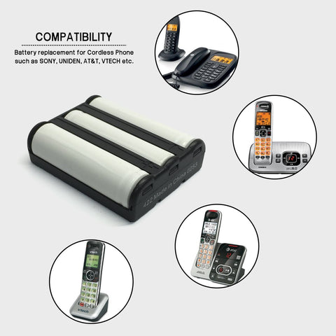 Image of Tele Phone Tel 1218 Cordless Phone Battery