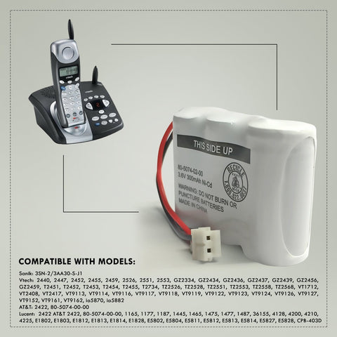 Image of Casio Tc 950 Cordless Phone Battery