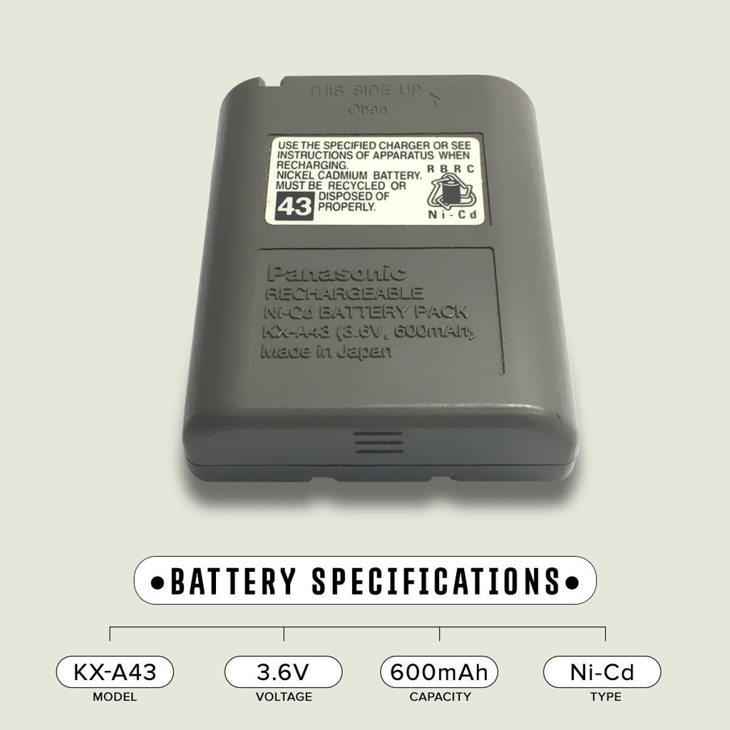 Panasonic P P543 Cordless Phone Battery