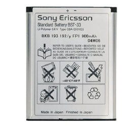 Sony Ericsson W850 Battery