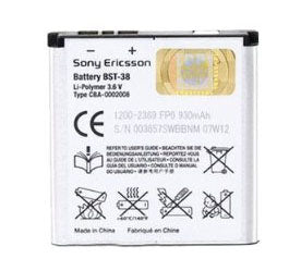 Sony Ericsson Bst 38 Battery